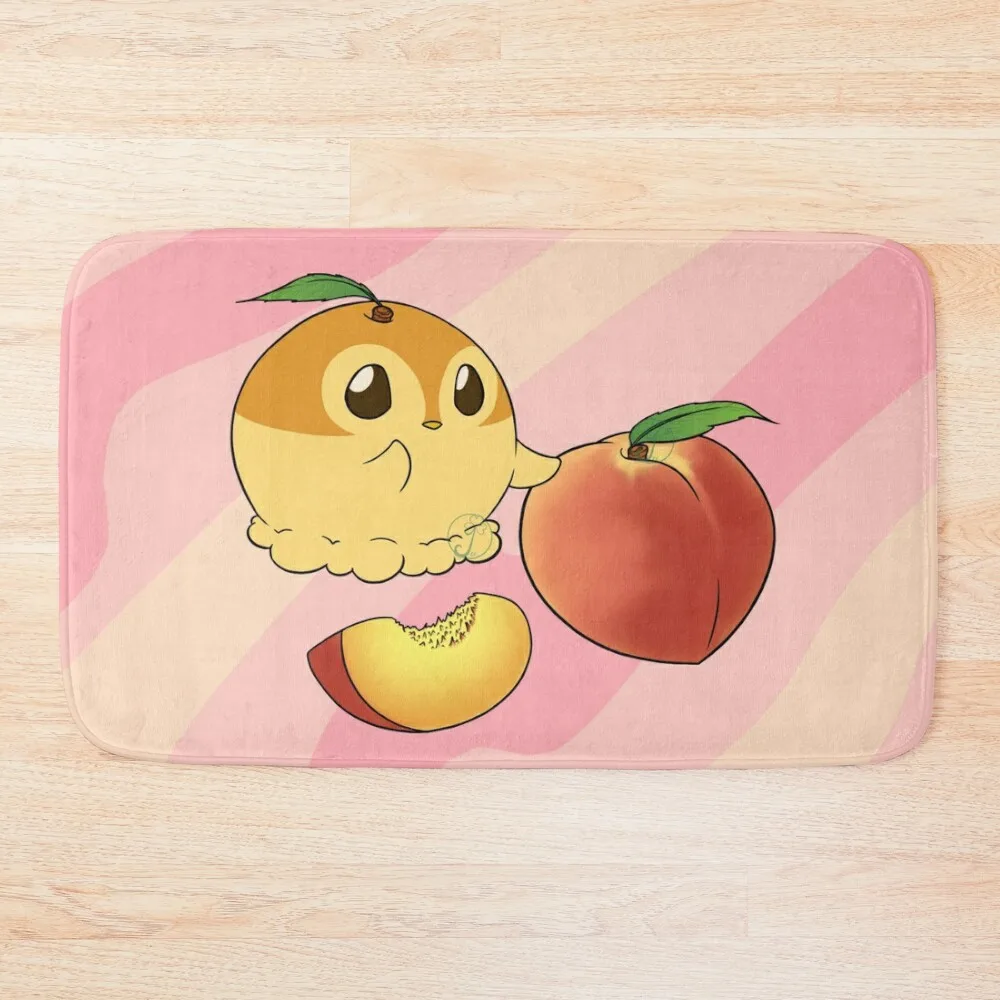 

Penguinscoops - Peach Bath Mat Set For Bathroom Bathroom Interior Non-Slip Shower Mat