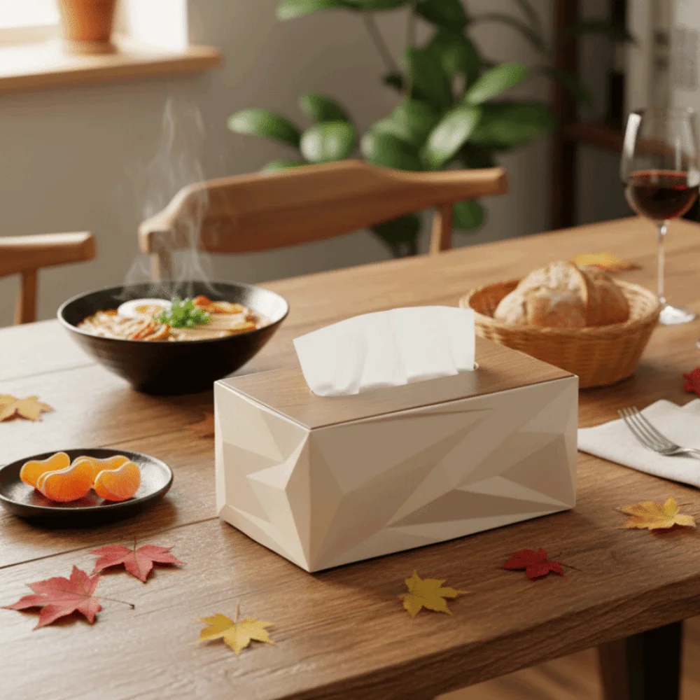 

Двусторонняя крышка, настольная коробка для салфеток, портативная пластиковая коробка для хранения бумаги, утолщенный простой стильный держатель для салфеток для спальни