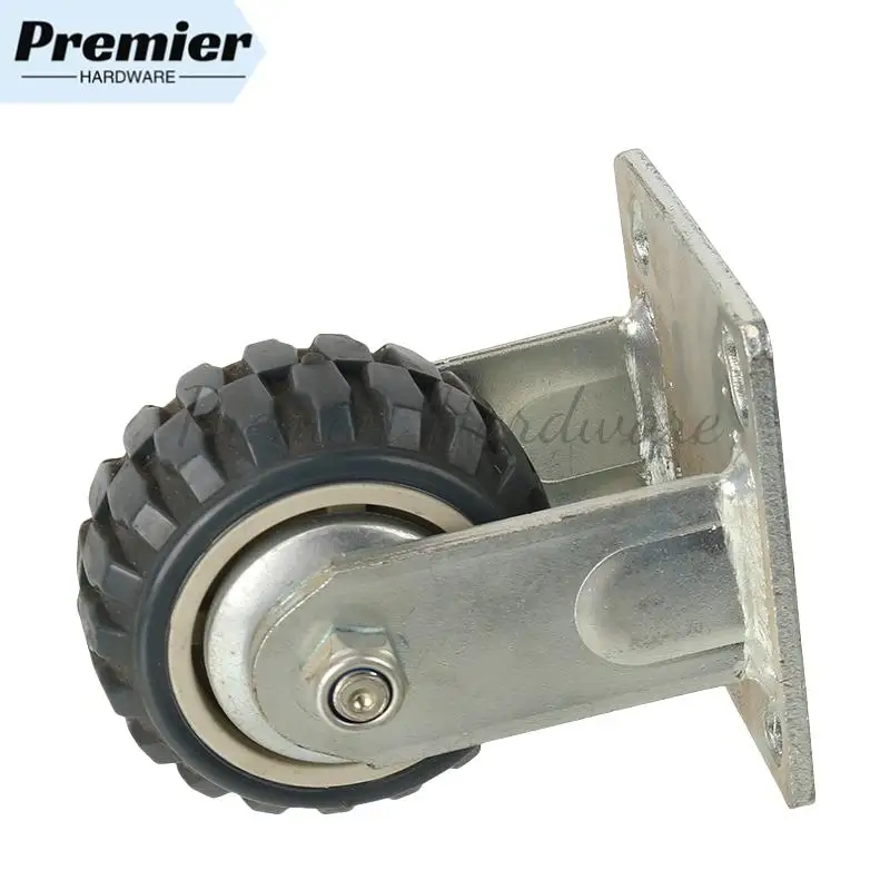 

Industrial Universal Wheel Heavy-duty Wear-resistant Micro-silent Caster Trolley 4 Inch Directional Brake Wheel