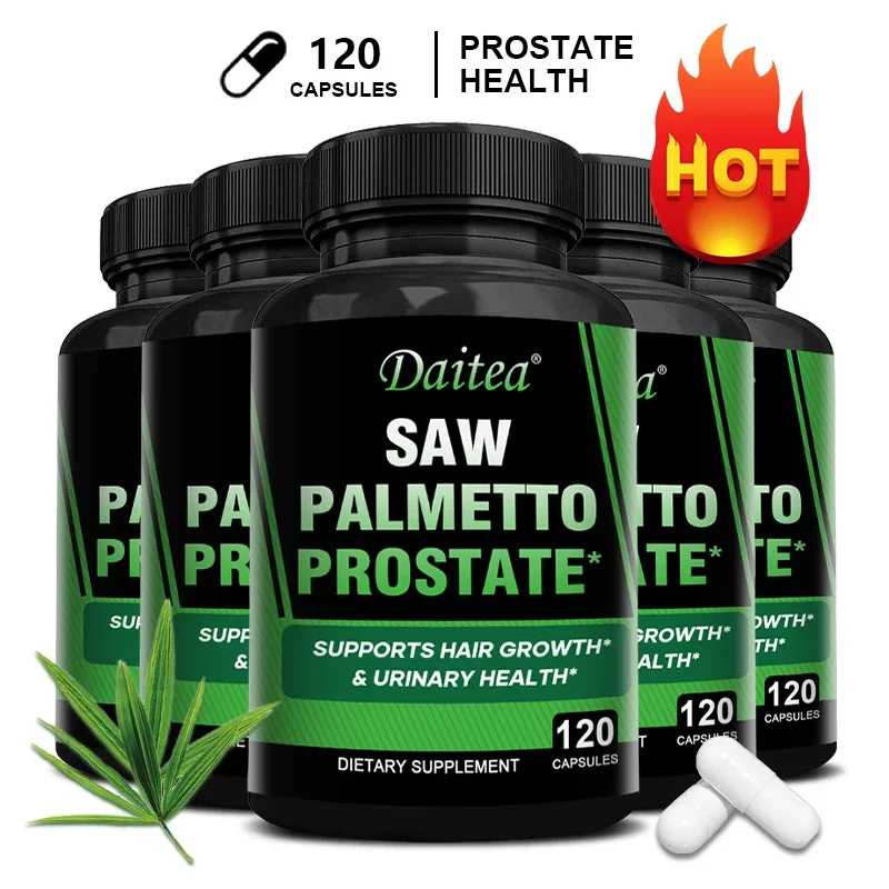 

Saw Palmetto Capsules Help Promote Prostate Health,Reduce Baldness and Thinning Hair &Regulate Hormonal Sex Capsules in The Body