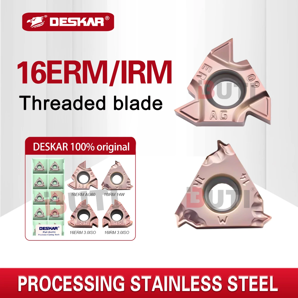 

Лезвие с ЧПУ 16ERM/IRM 11W 14W AG55 AG60 1.0 1.5ISO 2.0ISO 3.0ISO LF6118 Токарный станок сжатого типа Инструменты для внутренней и внешней резьбы