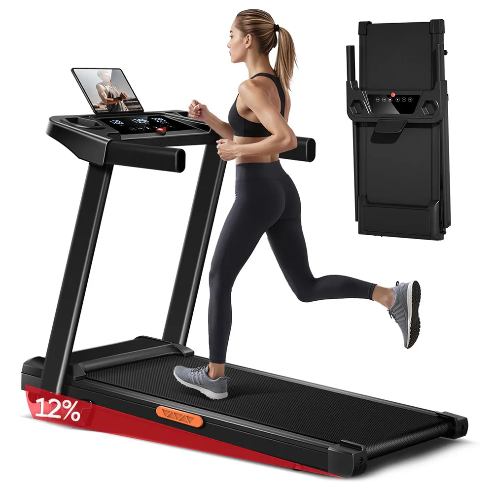 ROBORE SF10 loopband met 12% helling, maximale belasting 136 kg, elektrische loopband 12 km/u, opvouwbare loopband voor thuis met 3,0 pk - afbeelding 1