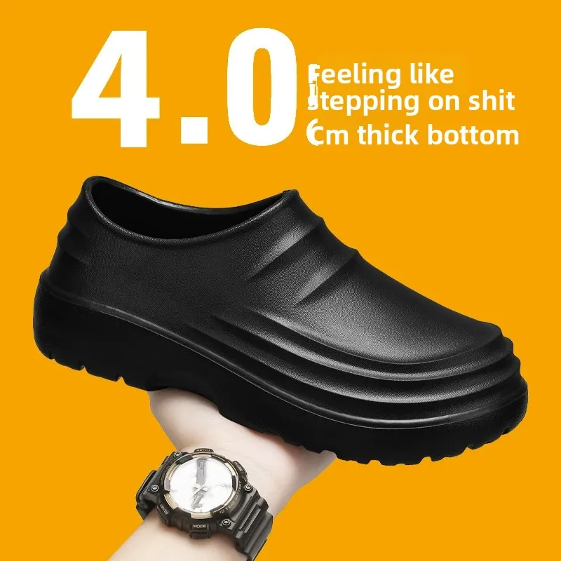 

Men's Chef Shoes Summer Spring and Autumn Slippers Men Kitchen Shoes Couple Waterproof Shoes Women Chef Shoes EVA Man Sandals
