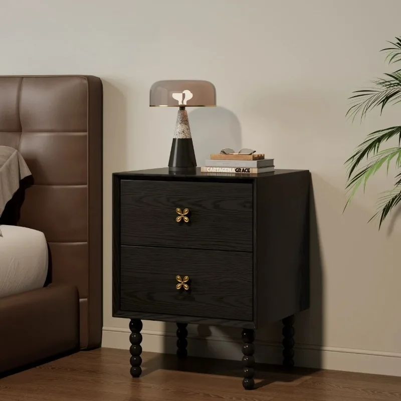 Nordic Storage Bedside Table Bedroom Simple Mid Century Modern Cabinets Bedside Table Trendy Decor Criado Mudo Home Furniture
