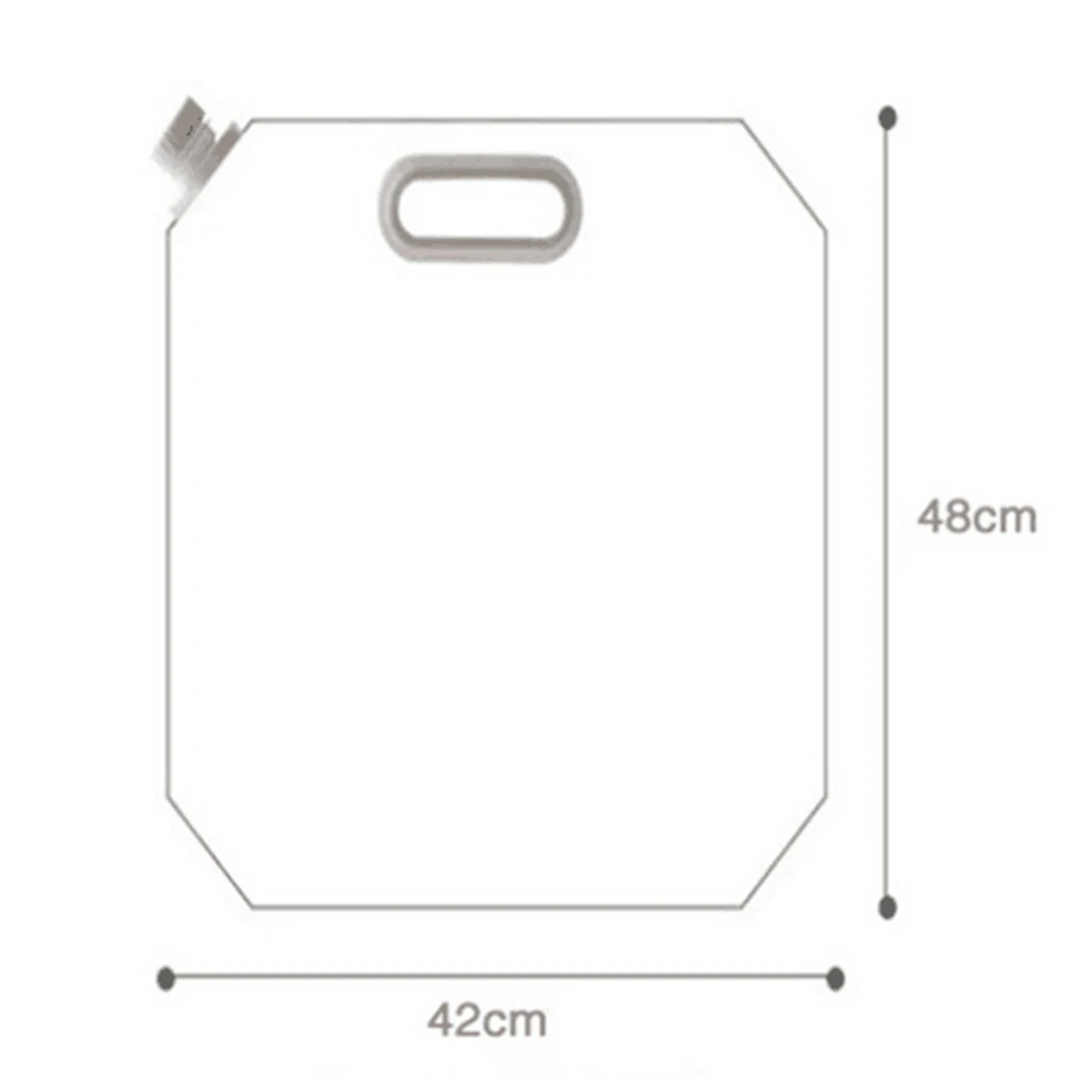 حقيبة مياه مقاومة للماء سعة 15 لتر، يمكنها طيها في الهواء الطلق، زجاجة مياه كبيرة الحجم قابلة للطي، حاوية مياه لرحلة التخييم