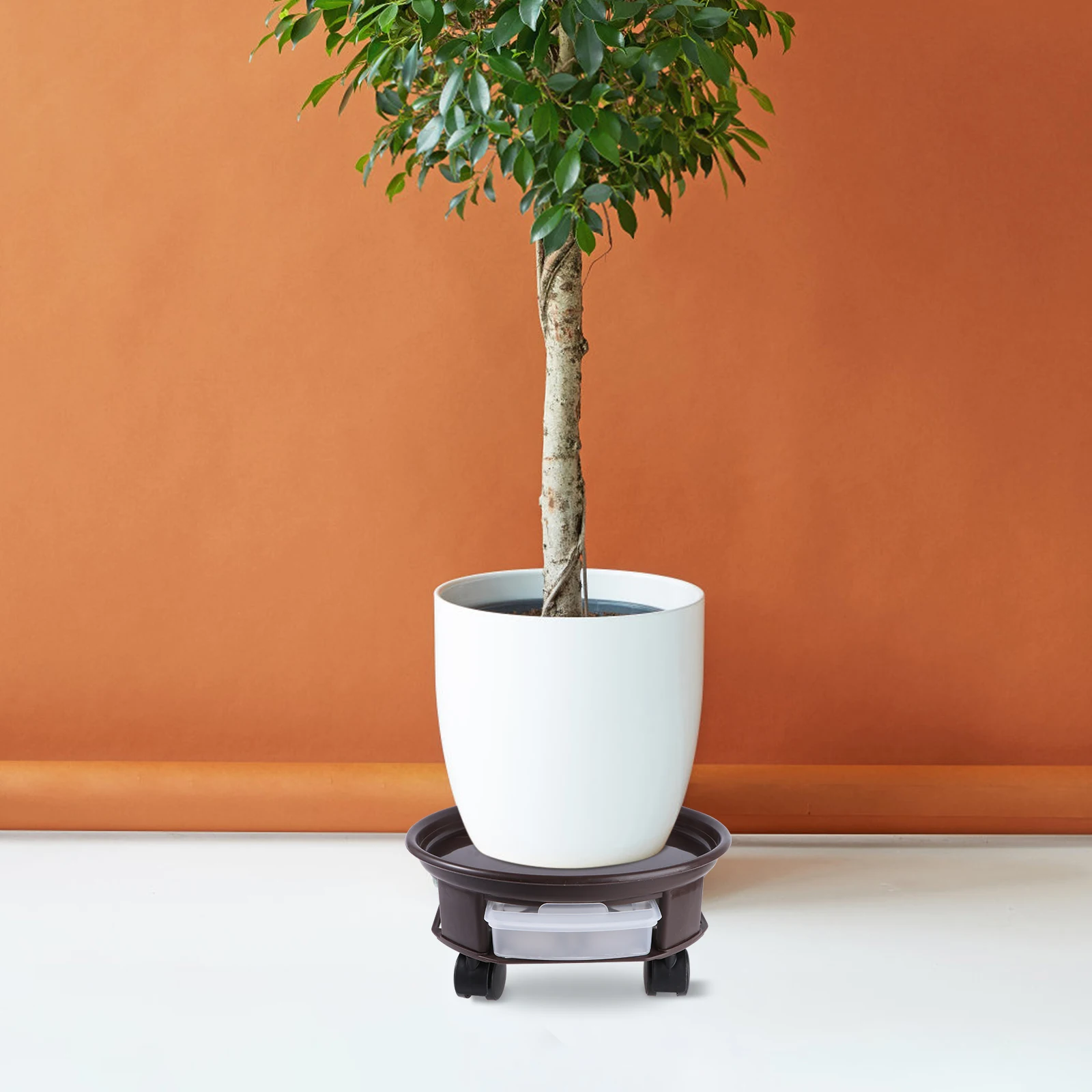 

Universal Wheel Flower Pot Base Durable Plastic Large Capacity Movable Tray Stand Smooth Wheels Floor Protection Garden Supplies