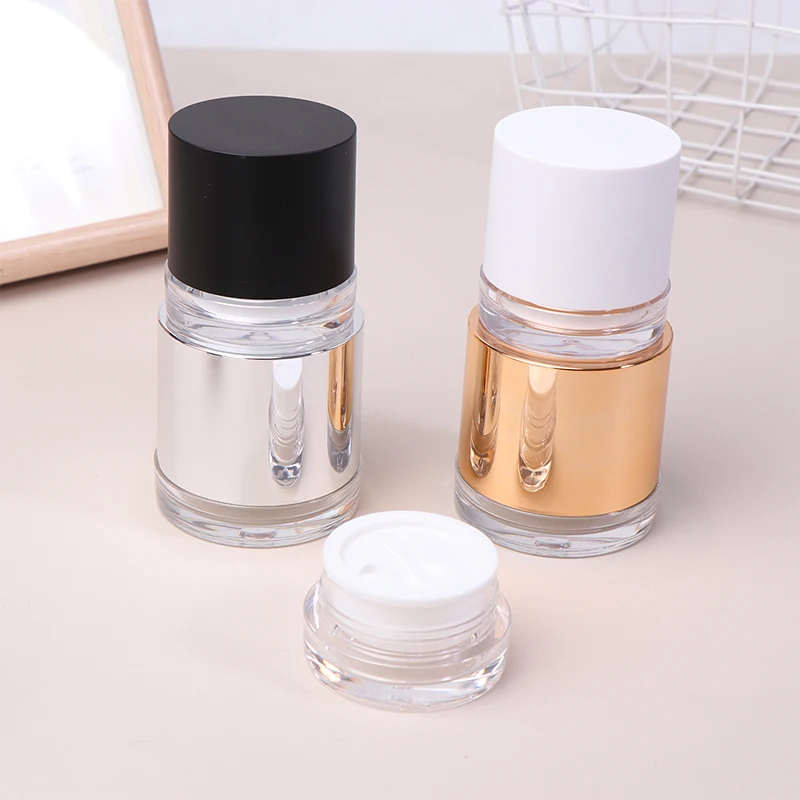 20g/30g/50g Empty Frosted Cream Jar With Liner Reusable Acrylic Vials Bottle Portable Travel Container For Cosmetic Cream Lotion