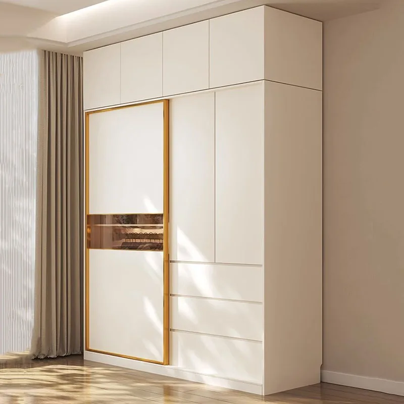 

White Modern Bedroom Wardrobe Space Saving Room Organization Wardrobe Storage Bedroom Ropero Armable De Ropa Home Furniture