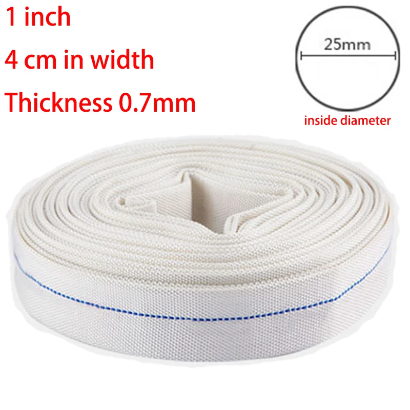 1 Inch 25mm High Pressure Canvas Water Hose Garden Irrigation Antifreeze Fire Protection Lay Flat Hose