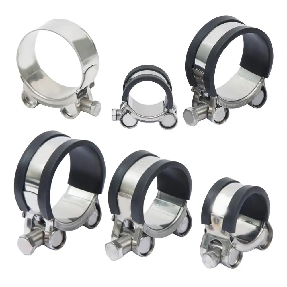 Self Adjusting Pipe Clamp Stainless Steel Hose Clamp Heavy Duty Adjustable Metal Clip Leakproof Automotive Plumbing Garden Hose