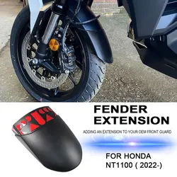 Motorcycle For Honda NT 1100 NT1100 2022-2024 Accessories Front Fender Mudguard Extender Extension