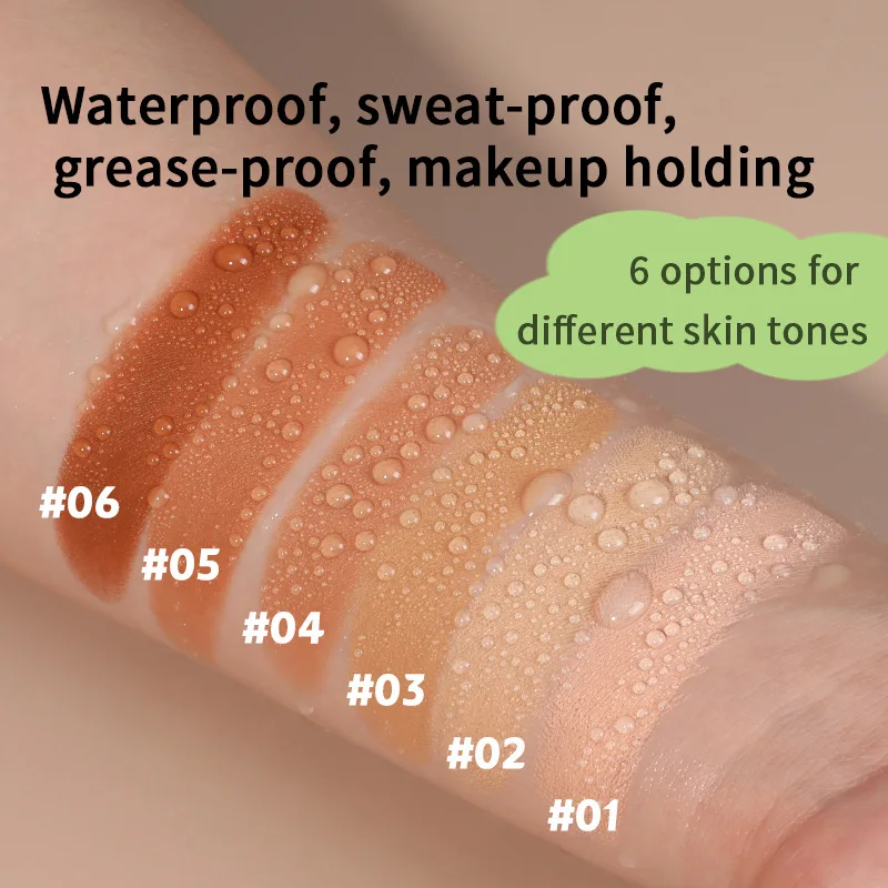 New 6 Color Foundation Stick Natural Lasting Waterproof Fashion Multi-functional Concealer Foundation Make-up for All Skin Types