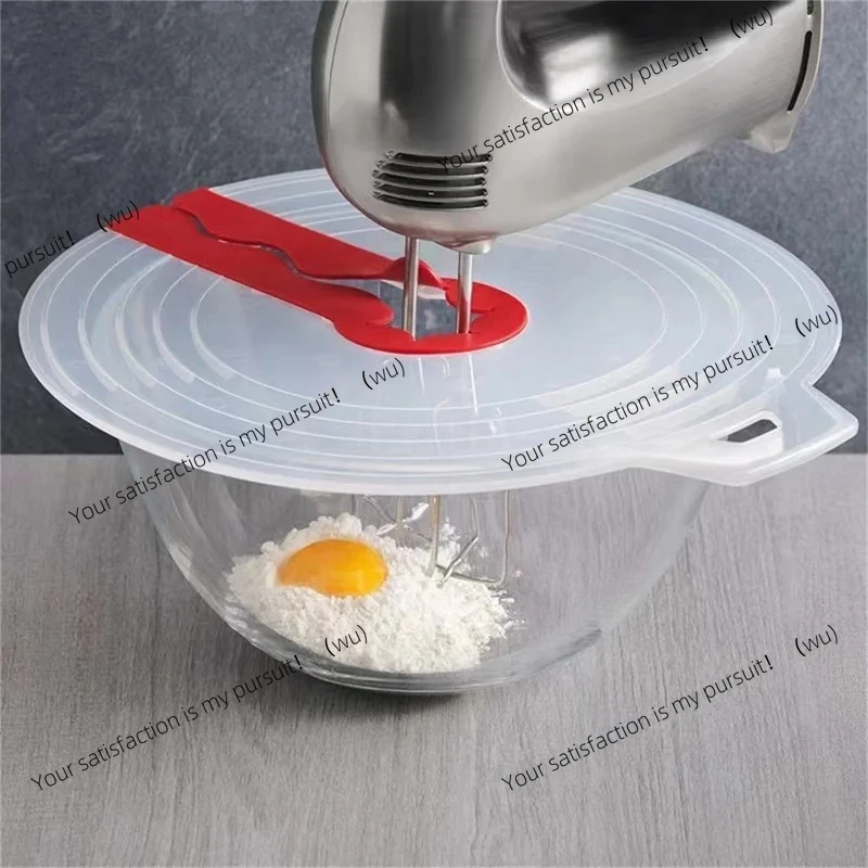 ZOCI-Beat Eggs Mixer Cover Mixer Splatter Guard Whisk Mixing Bowl Lid Silicone Anti Splash Cover Cooking Supplies for Kitchen