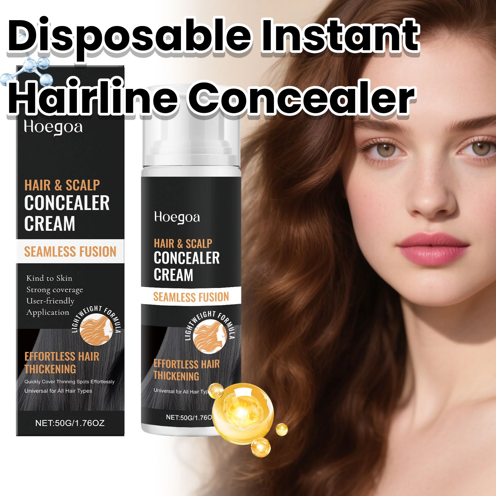 Disposable Shea Butter Hairline Concealer Lasting Instant Natural Cover White/Grey Hairline Shadow Makeup Concealer Hair Care