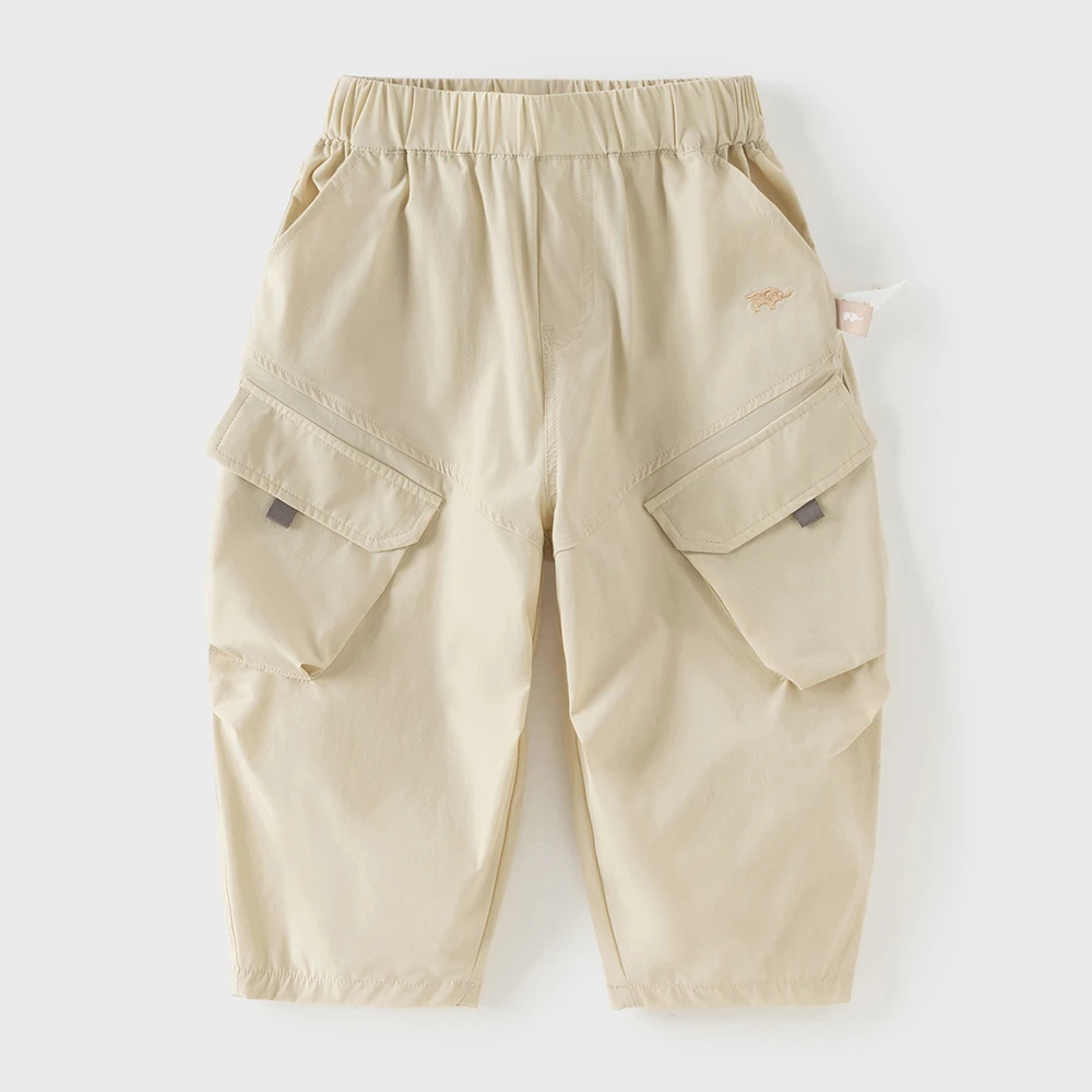 Dave Bella Children's Cargo Pants 1-7 Years Boys Spring Summer Quick-dry Pants Casual Loose Outdoor Trousers DB2261325
