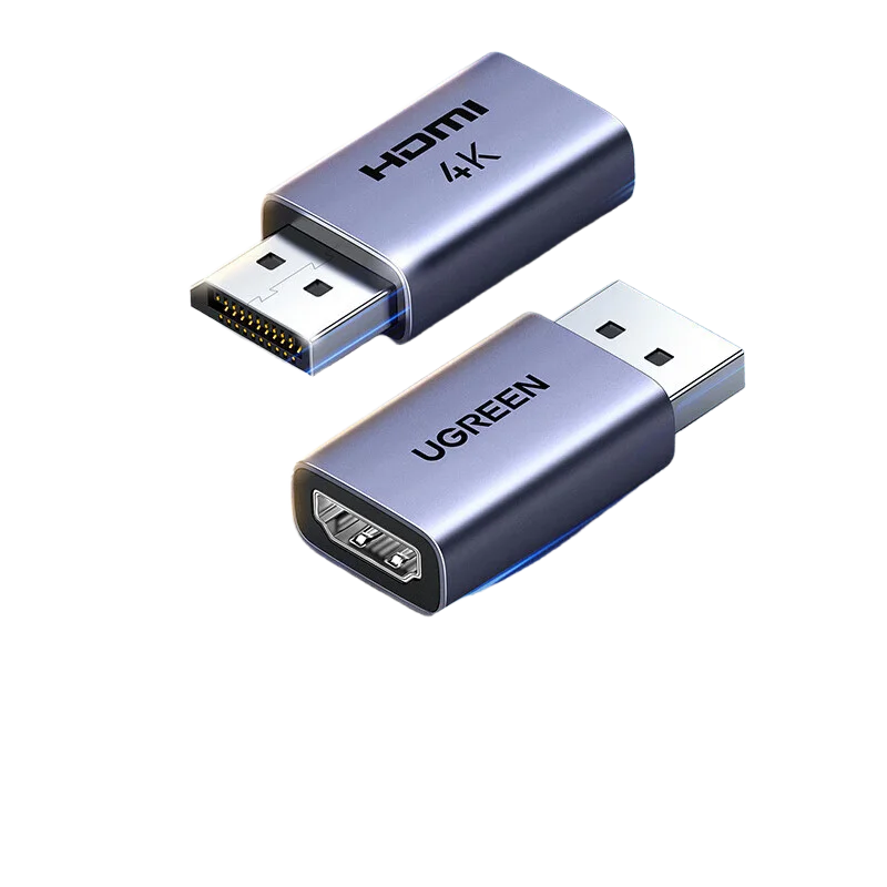 UGREEN DP to HDMI Adapter 4K HD Male to Female Video Converter For PC Graphics Cards, Desktop Computers, Monitors, and Projector