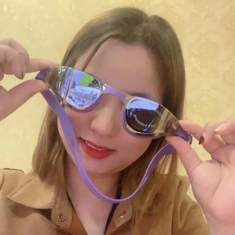 

Waterproof Swimming Goggles Detachable Nosepiece Electroplating Anti-UV Swim Glasses Silicone HD Lens Anti-fog Swim Eyewear Pool