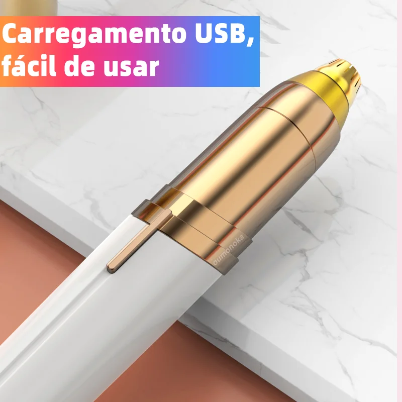 USB الكهربائية أداة قص الحواجب ماكياج غير مؤلم العين الحاجب لنزع الشعر ماكينة حلاقة صغيرة شفرات المحمولة مزيل شعر الوجه النساء Depilator