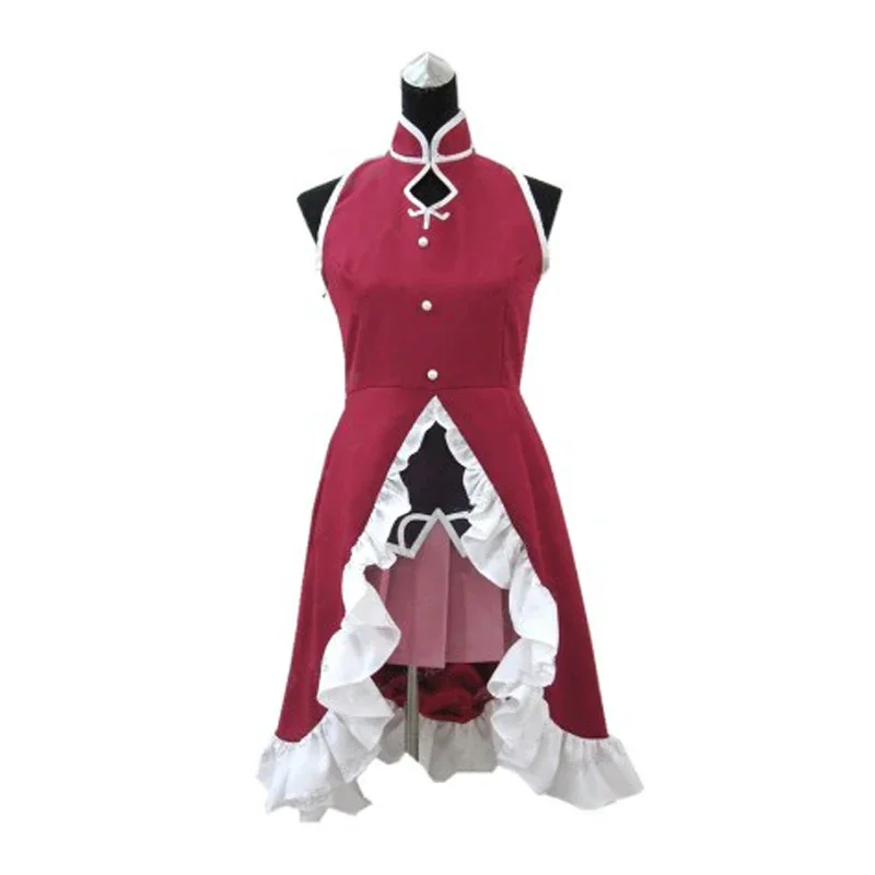 Puella Magi Madoka Magica Sakura Kyoko Cosplay Kostüm Sakura Kyoko Cosplay Frauen Mädchen Halloween Kleid nach Maß