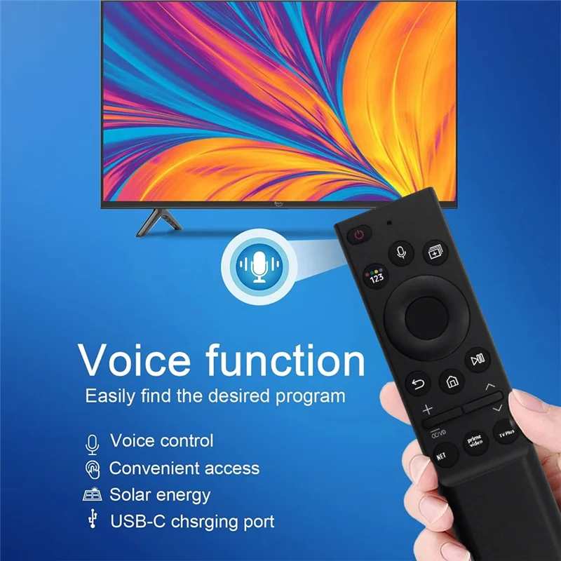 

AAAEL-Replace BN59-01357A Solar Remote Forsamsung 2021 Voice Solar Energy TV Remote Control TM2180E QN9 QN8 QN7 N43LS03AAFXZA