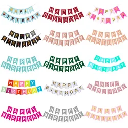 Multi Themes Happy Birthday Banner Baby Shower First Birthday Party Decorations Photo Booth Happy Birthday Bunting Garland Flags