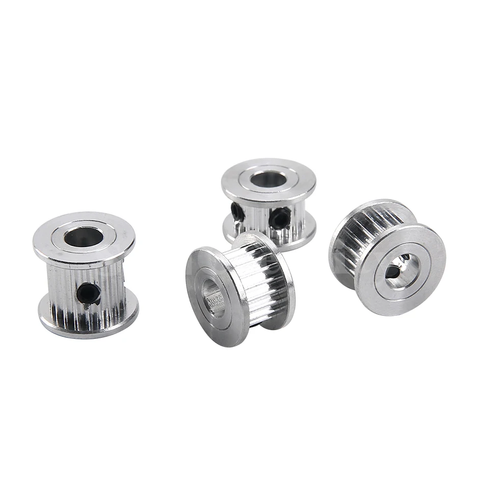 2GT GT2 Aluminum Timing Belt Idler Pulley 16T 20T Teeth Tooth 3mm 5mm 8mm Bore For 3D Printer 6mm Width Timing Belt