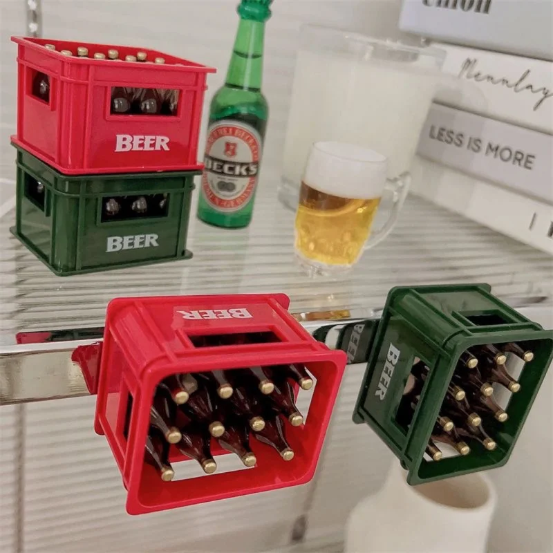 Multifunctional Beer Opener Fridge Magnet New Simulation Beer Box Magnetic Opener High-Value Bottle Opener 2