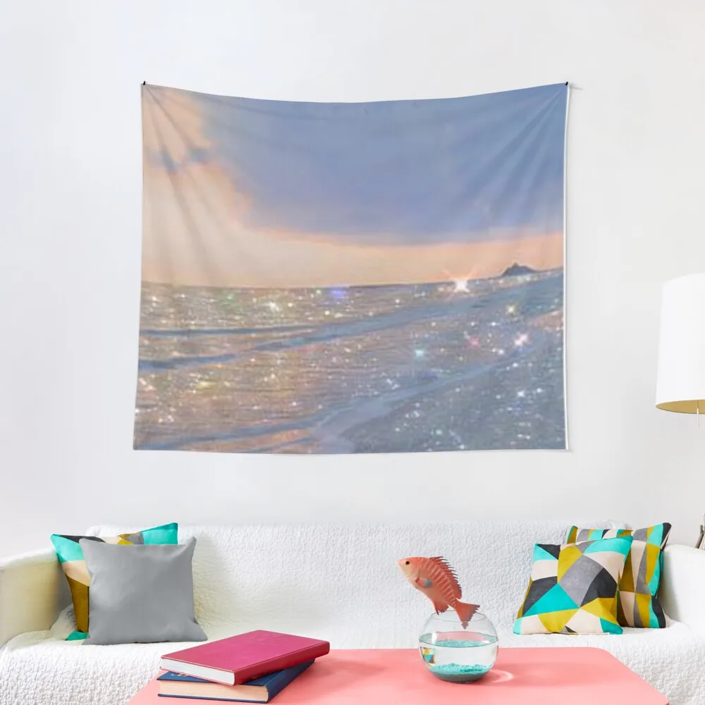 Twinkling Ocean Tapestry Tapestry Aesthetic Holiday Decorations Christmas