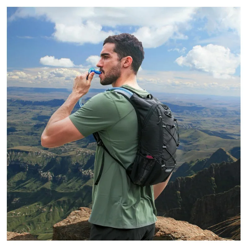 Nylon Bike Backpack Water-Resistant,Ultra-Light Cycling Daypack for Hiking Travel,Portable Outdoor Sports Rucksack for Men Women