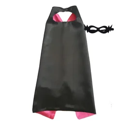 Kids Plain Superhero Capes with Mask Double Side Child Cape Birthday Party Favor Satin Capes