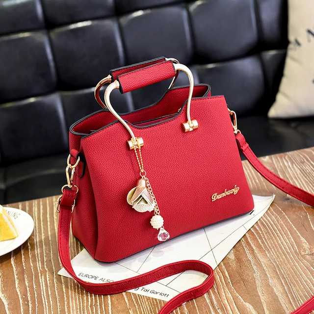 Luxury Handle Bags Women PU Leather Pendant Crossbody Bag Large Capacity Handbag Middle aged Mommy Bags Tote Purse AliExpress