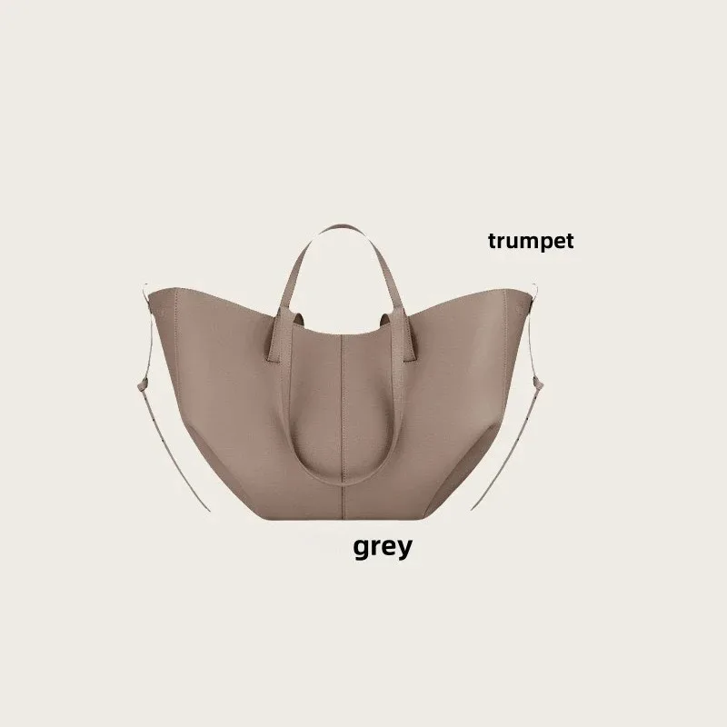 

Роскошная ручная сумка-крыло большой вместимости 2025 года, женская повседневная сумка через плечо для пригородных поездок, кожаная ручная сумка-тоут под мышками