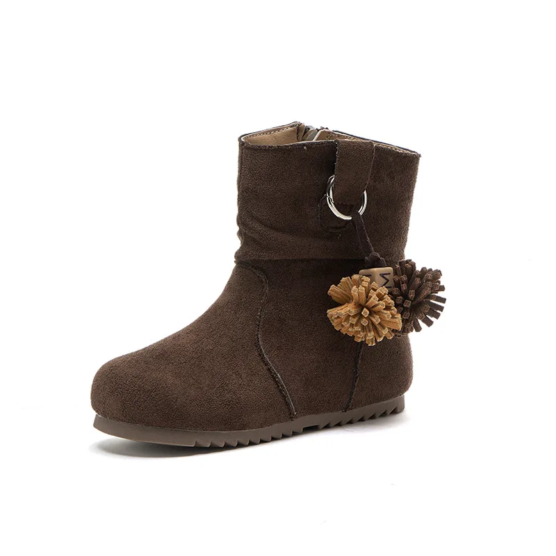 أطفال أحذية الموضة الرجعية الكلاسيكية الأطفال أحذية بوت قصيرة مع الجانب سستة 2025 الخريف الشتاء الفتيات الأحذية الجلدية أصابع مستديرة عادية #6