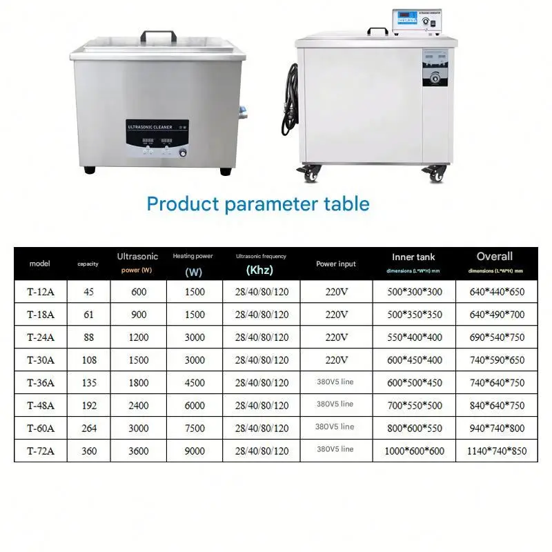 45L Industrial Ultrasonic Cleaner For Auto Repair, High Frequency Parts Cleaning Machine With Oil Removal System For Engine Comp