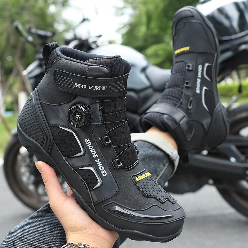 Motorcycle Boots Men Motor Motorbike Riding Shoes Anti-fall Motorcycle Shoes Motocross Off-Road Racing Boots image 6