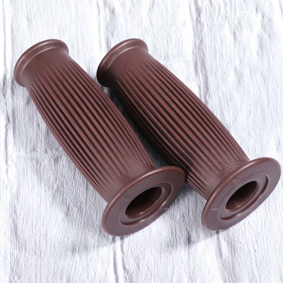 

1Pair Motorcycle Handlebar Grips Tpr Rubber Non-Slip Striped Texture Ergonomic Shock Absorbing Cycling Grip for 22Mm 24Mm Bikes