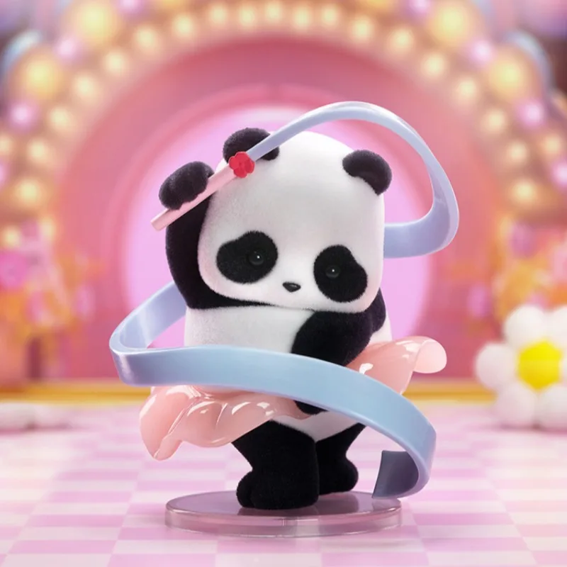 Panda Roll Ballet Stage Play Mysterious Blind Box, Figura Colecionável Bonito, Trendy Desktop Ornamentos, Surprise Box, Holiday Gift