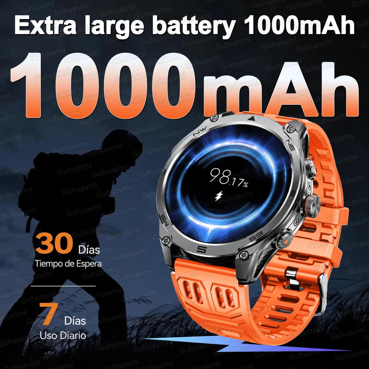 New For Xiaomi T-Rex 3 GPS Smart Watch 1000mAh Battery 170+Sport Modes IP69K Waterproof Compass Military Grade Smartwatches 2025 - Image 4