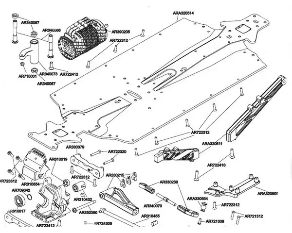 

Hot Racing Aluminum Front Chassis Brace for Arrma Arrma 1/7 Limitless INFRACTION