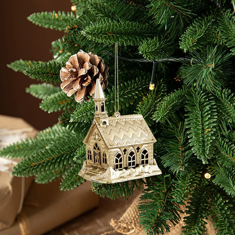 شجرة عيد الميلاد الذهبية معلقة الديكور الأيائل فراشة الملاك ندفة الثلج المعلقات 2025 عيد الميلاد ديكور المنزل هدايا السنة الجديدة