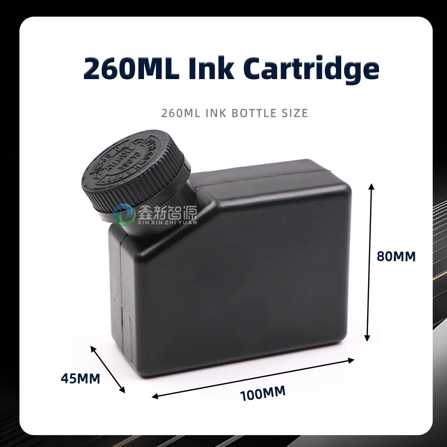 260ML DTF Ink Bottle UV Ink Cartridge for UV Flatbed Printer 260ml Bulk CISS White Ink Tank Box