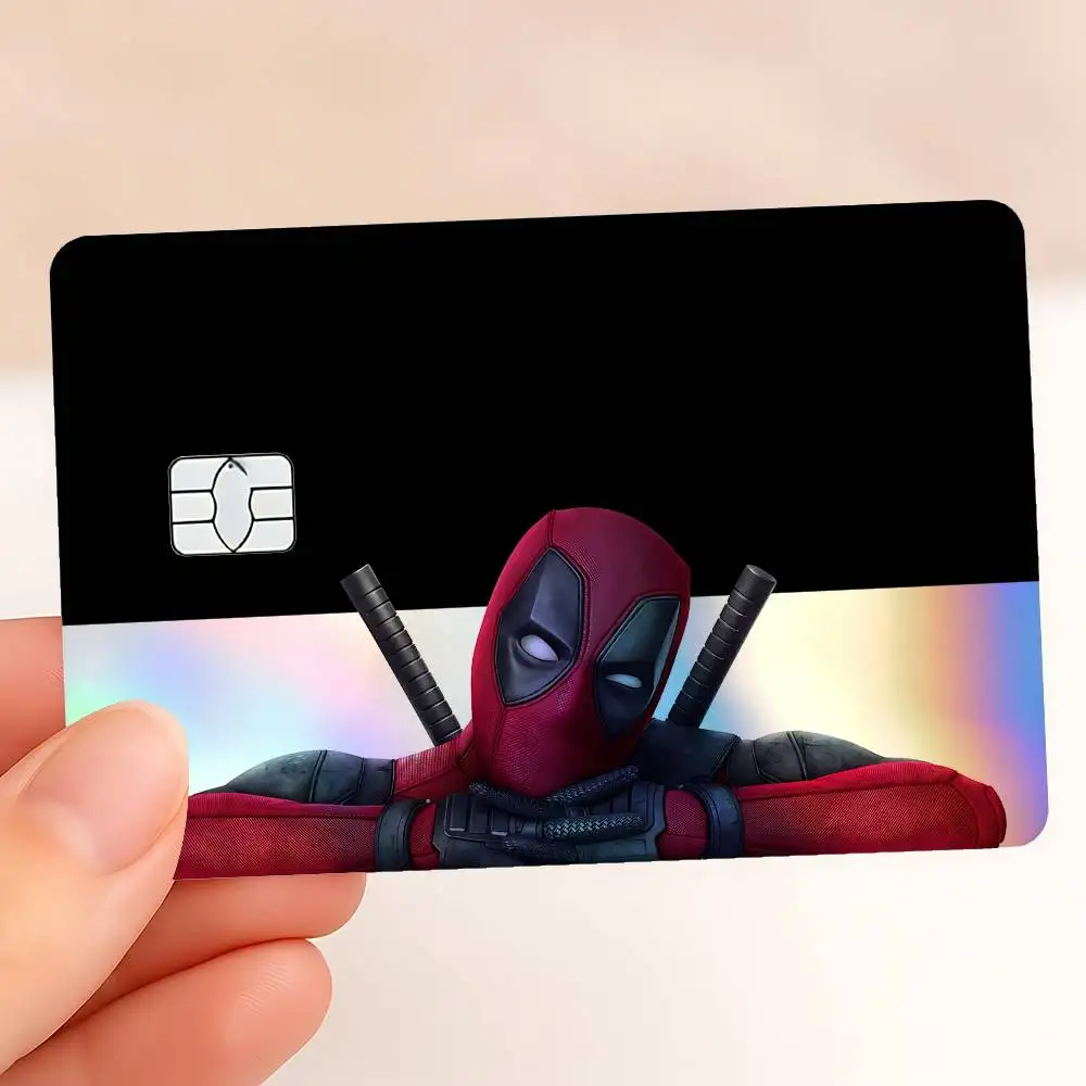D-DeadpoolS Cool Card Skin Sticker For Debit Credit Card Laser Reflective - view 2