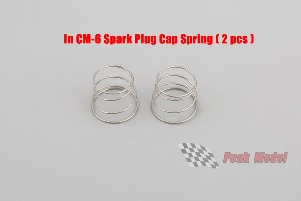 Rcexl 2ชิ้น/แพ็คใน1/4-32 ME8 / ME-8 /CM-6/CM6ฝาหัวเทียนภายในสปริงจุดระเบิดชิ้นส่วนเครื่องยนต์ RC