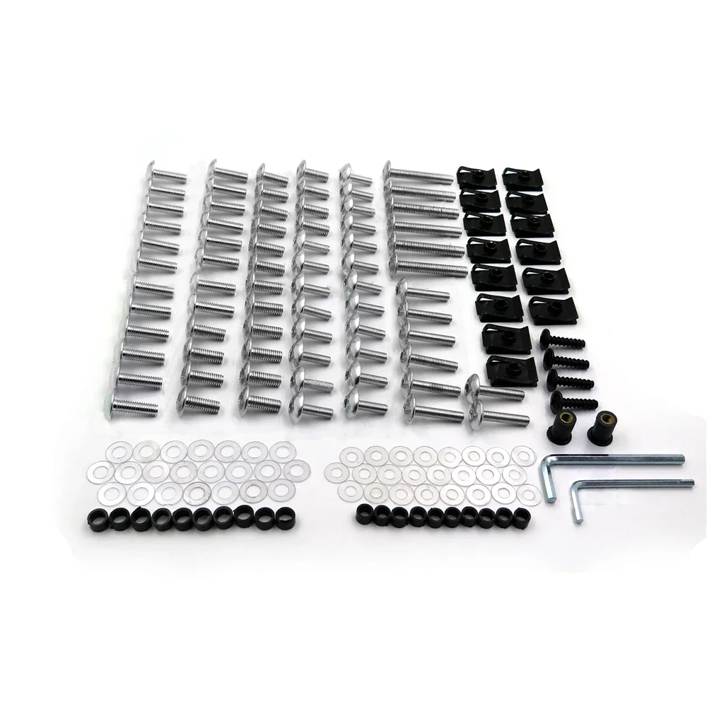 

Motorcycle Parts Complete Fairing Bolts Kits for Suzuki GSXR 750 00-03 GSXR 1000 01-02 Silver