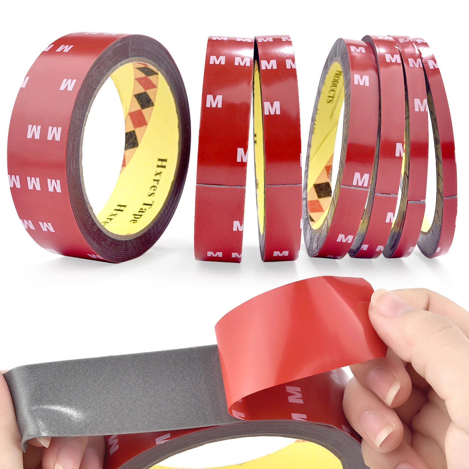 3 เมตร Strong Double Side กาวโฟมเทปยึด Fixing Pad Sticky Traceless เทปสําหรับรถบ้านในร่มสูงอุณหภูมิ