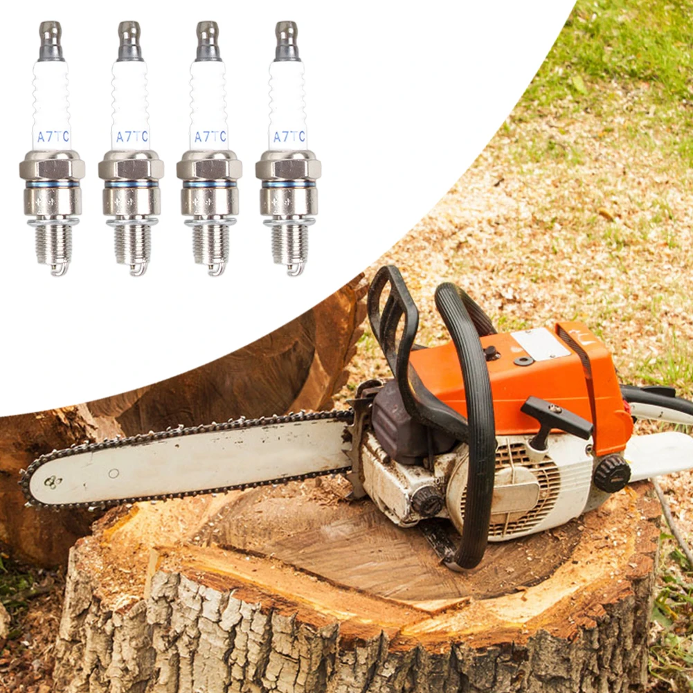 Gas Trimmer Ignition Electrode Spark Lawn Mower Repair Lawn Mower High Temperature Resistance Withstand Harsh Conditions