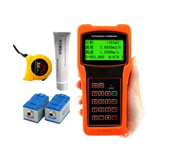 

External Clamp Portable Handheld Ultrasonic Flowmeter Sewage Flowmeter