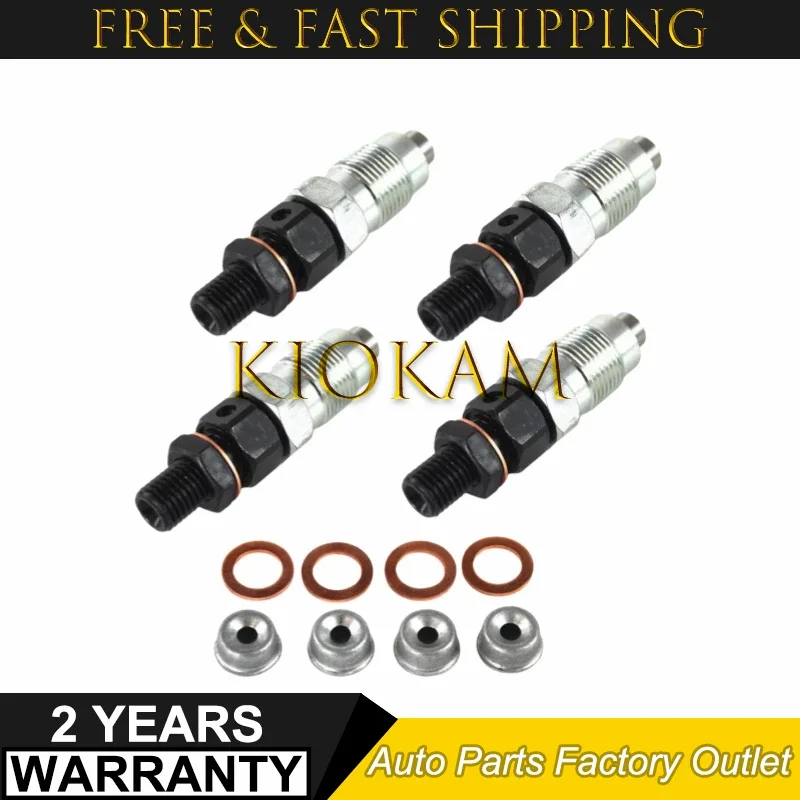 16454-53905 High Quality 4Pcs Fuel Injectors Set for Kubota Engine V2203 V2003 V1703 V1903 16454-53900