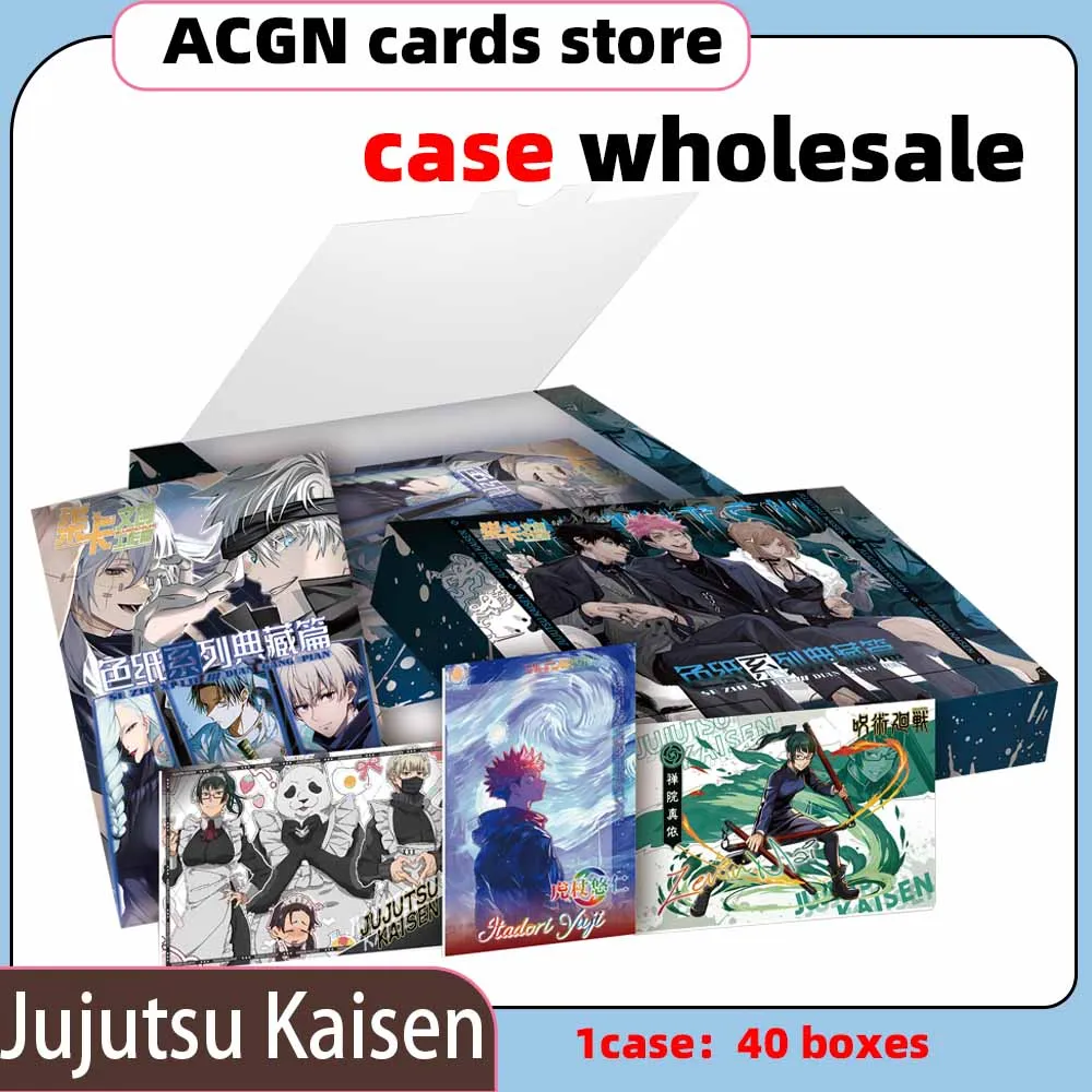 

Wholesale New Jujutsu Kaisen Cards Gojo Satoru Fushiguro Megumi Itadori Yuji Warlock Comic Theater Card Collection Card Toy Gift