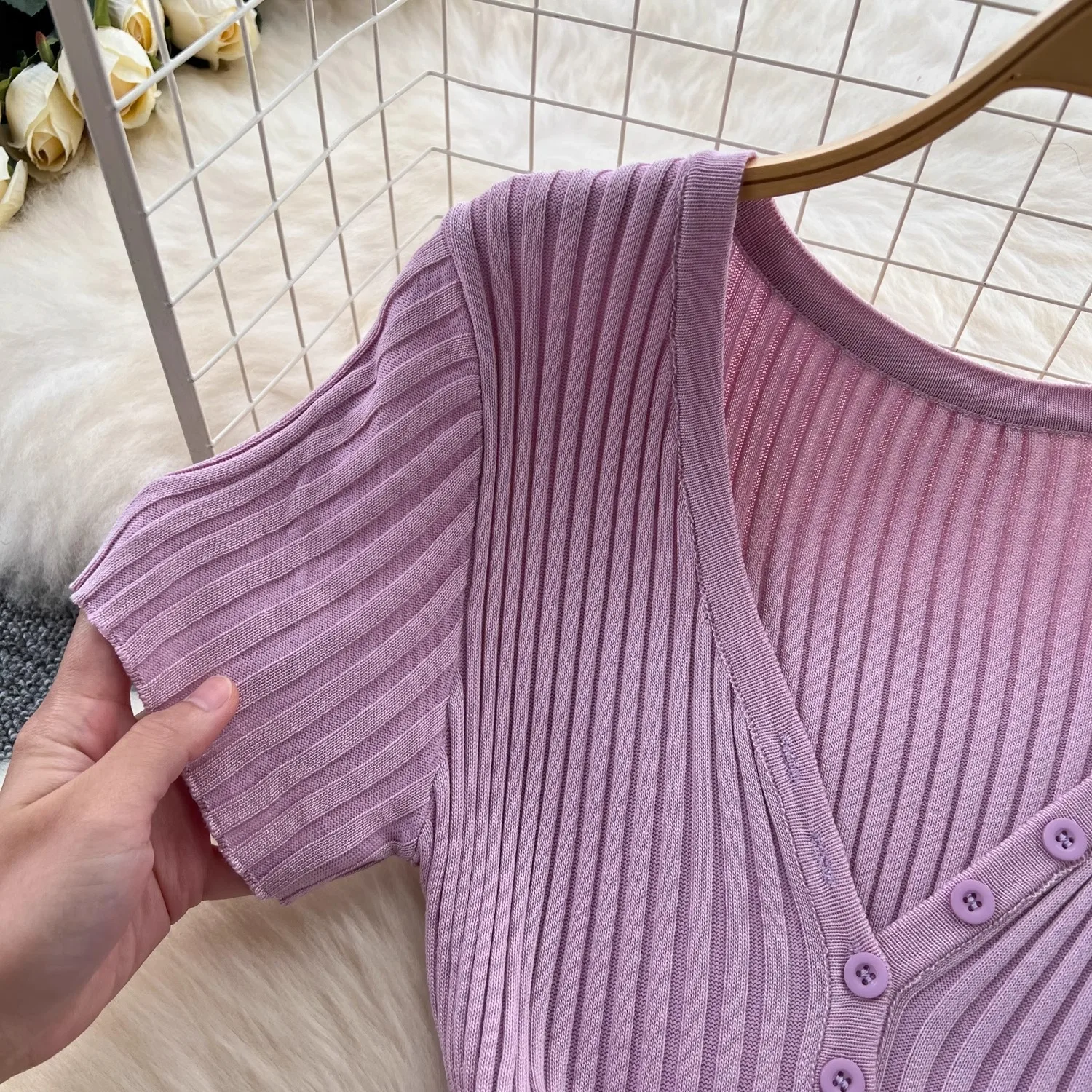 YuooMuoo Chic Fashion V-neck Brilliant Knitted Summer Dress Women Slim Elastic Sexy Package Hips Bodycon Dress Streetwear Outfit